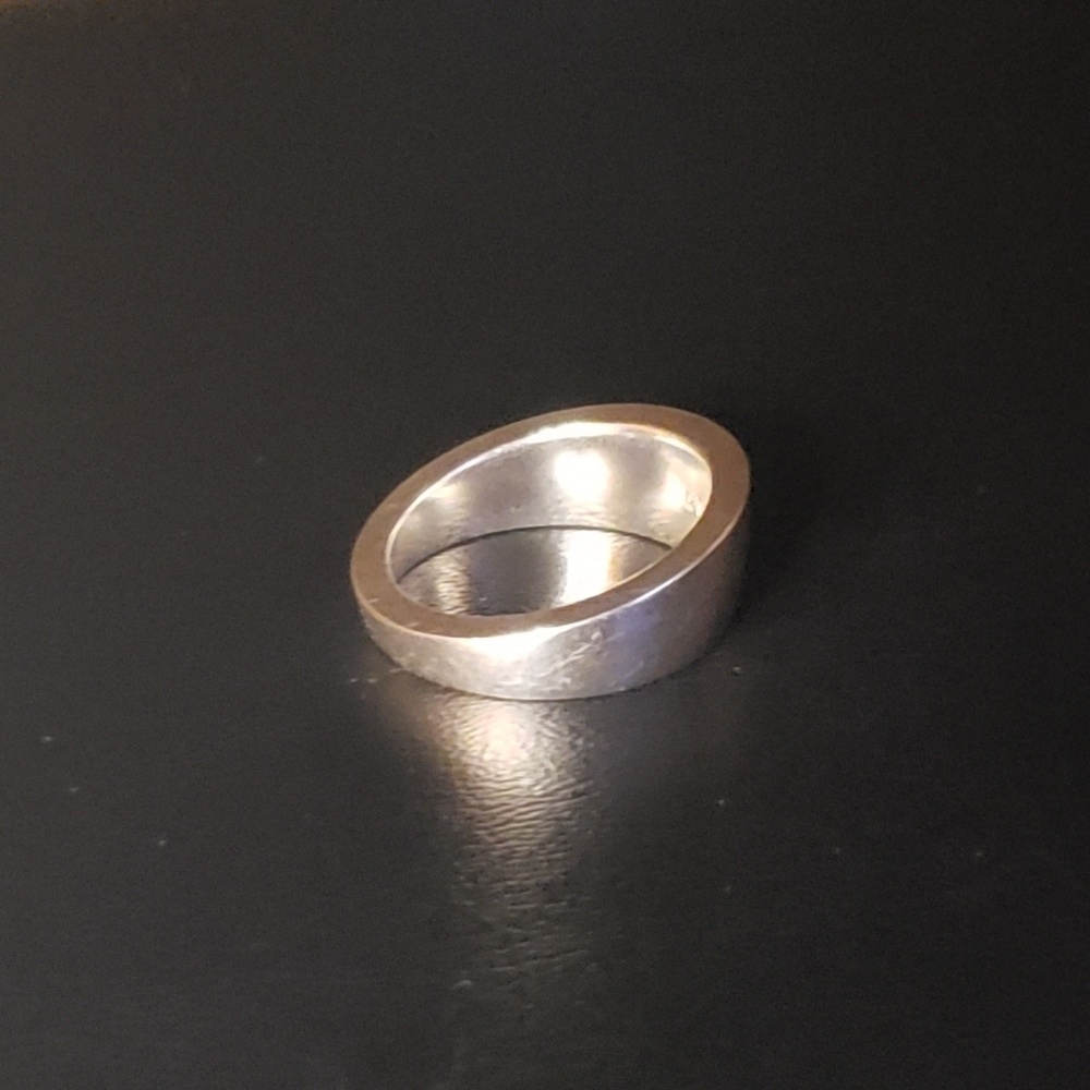 Emporio Armani Sterling Silver Angled Band
